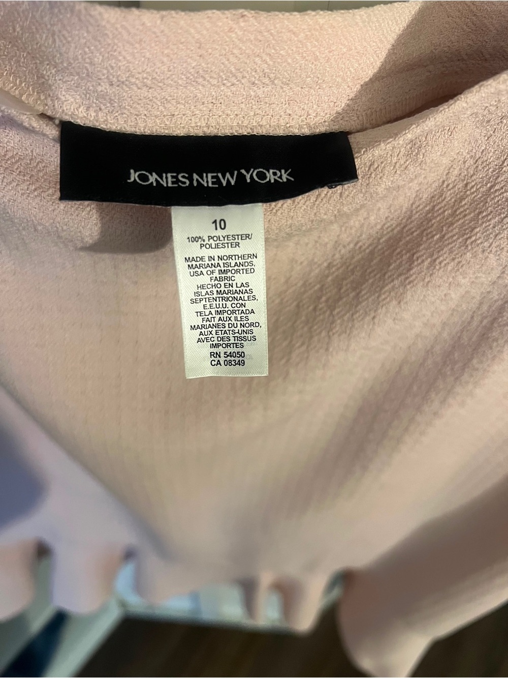 Jones New York Light Pink Textured Skirt